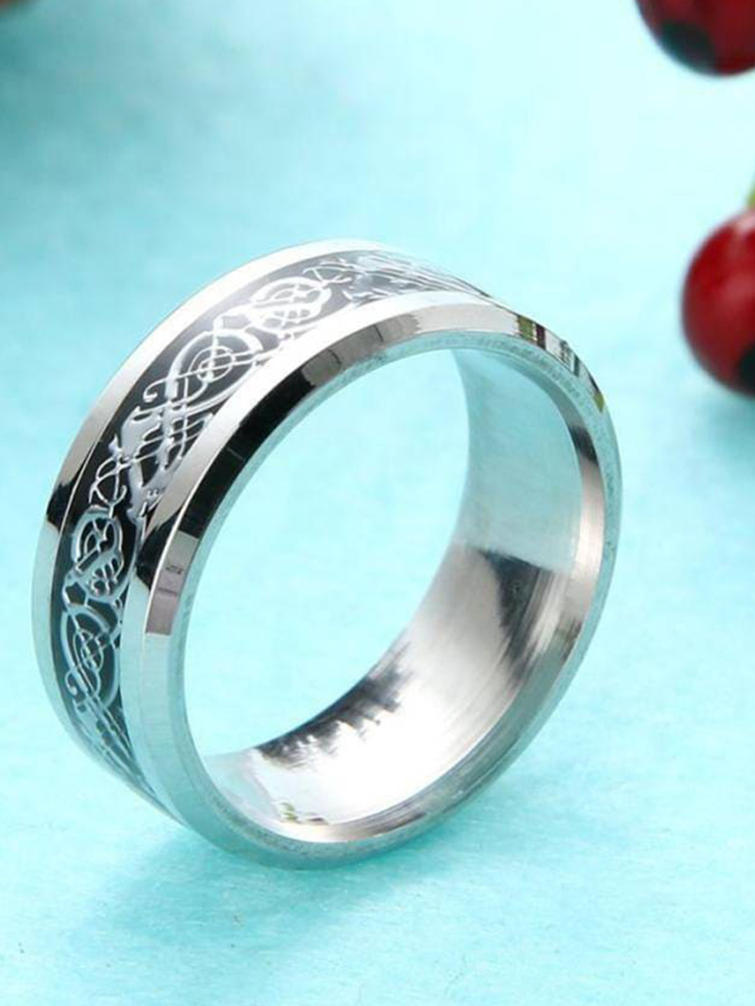 KARISHMA KREATIONS Stainless Steel Dragon Finger Ring