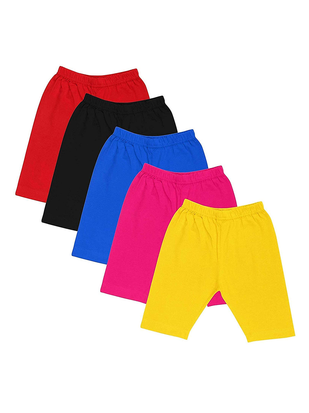 FASLA Girls Pack Of 5 Mid-Rise Shorts