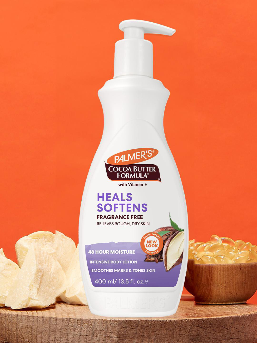 Palmer's Heals Softens Cocoa Butter Fragrance-Free Body Lotion For Sensitive Skin - 400ml