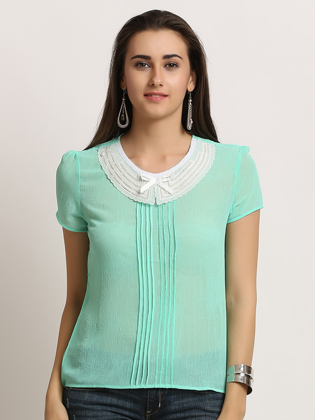 Moda Elementi Round Neck Cotton Top
