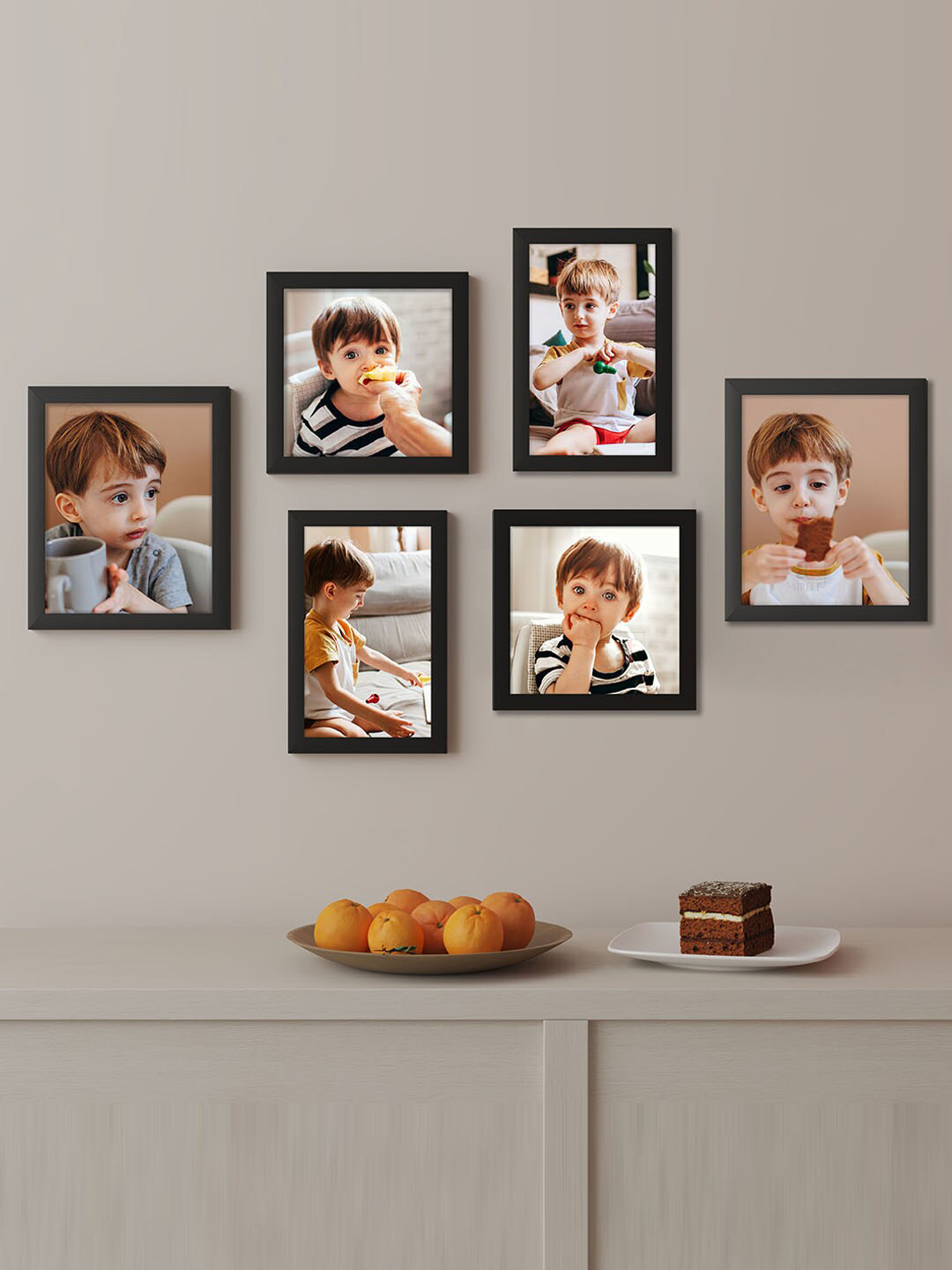 Art Street Black 6 Pieces Photo Frames