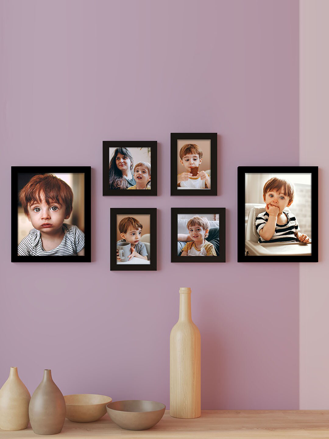 Art Street Black 6 Pieces Photo Frames