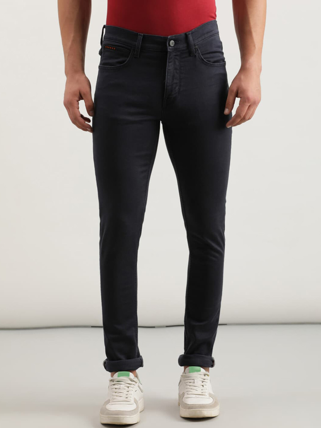 Lee Men Bruce Skinny Fit Mid-Rise Stretchable Cotton Jeans