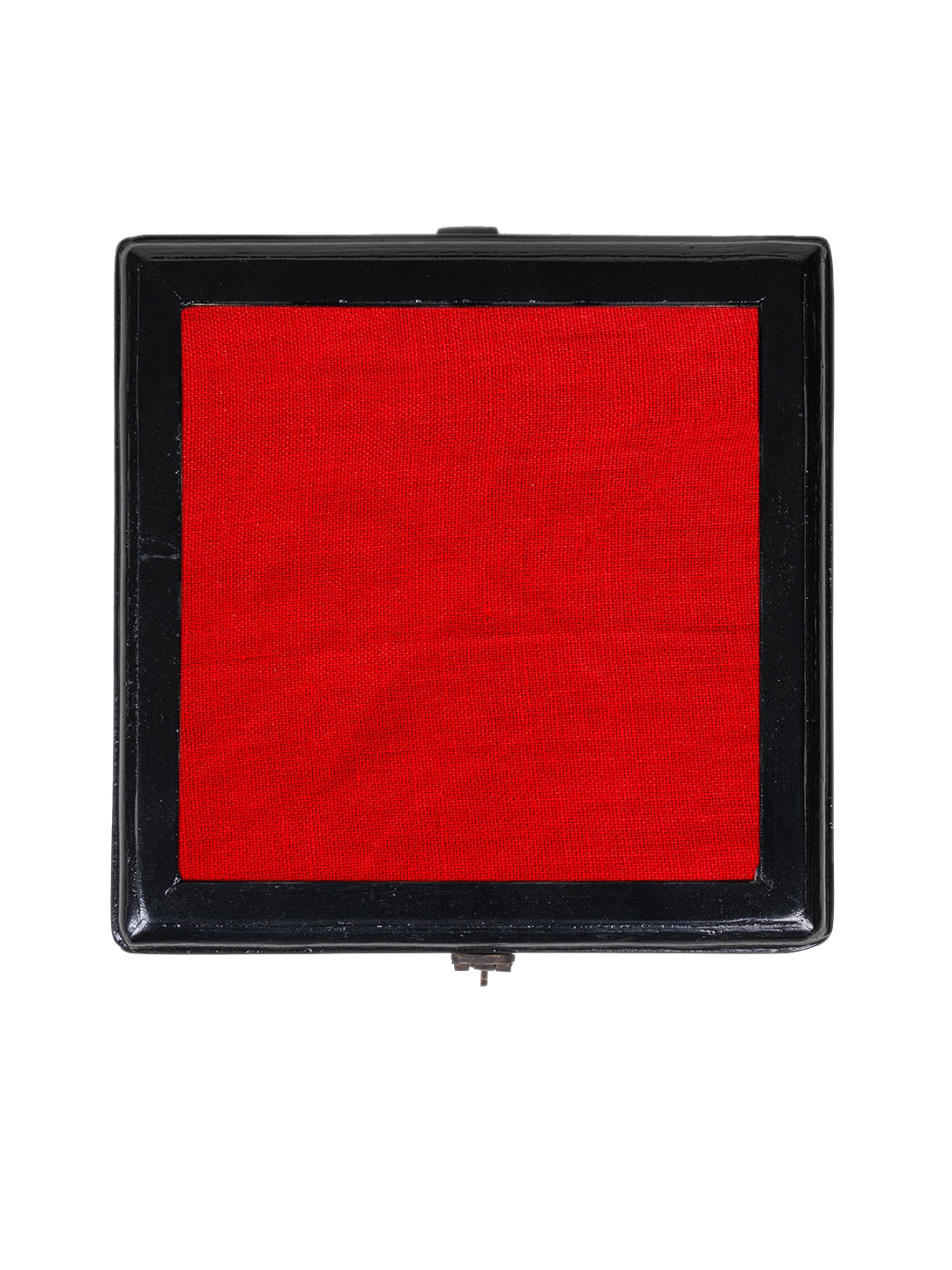 Contrast Living Wooden Decorative Jewellery Painted Box with Cotton Fabric On Top Box