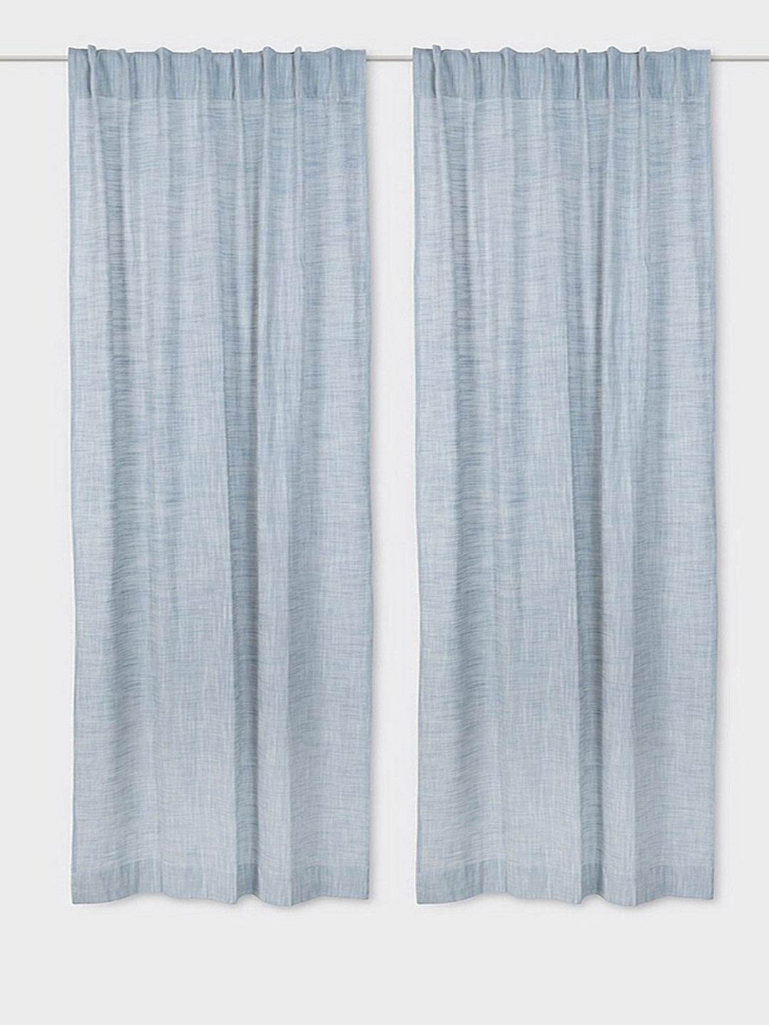 Fabindia Nalika Blue Room Darkening Long Door Curtain
