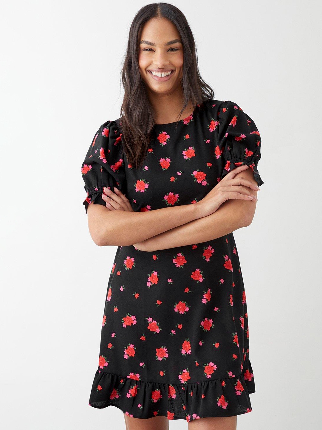 Dorothy perkins tropical print dress clearance
