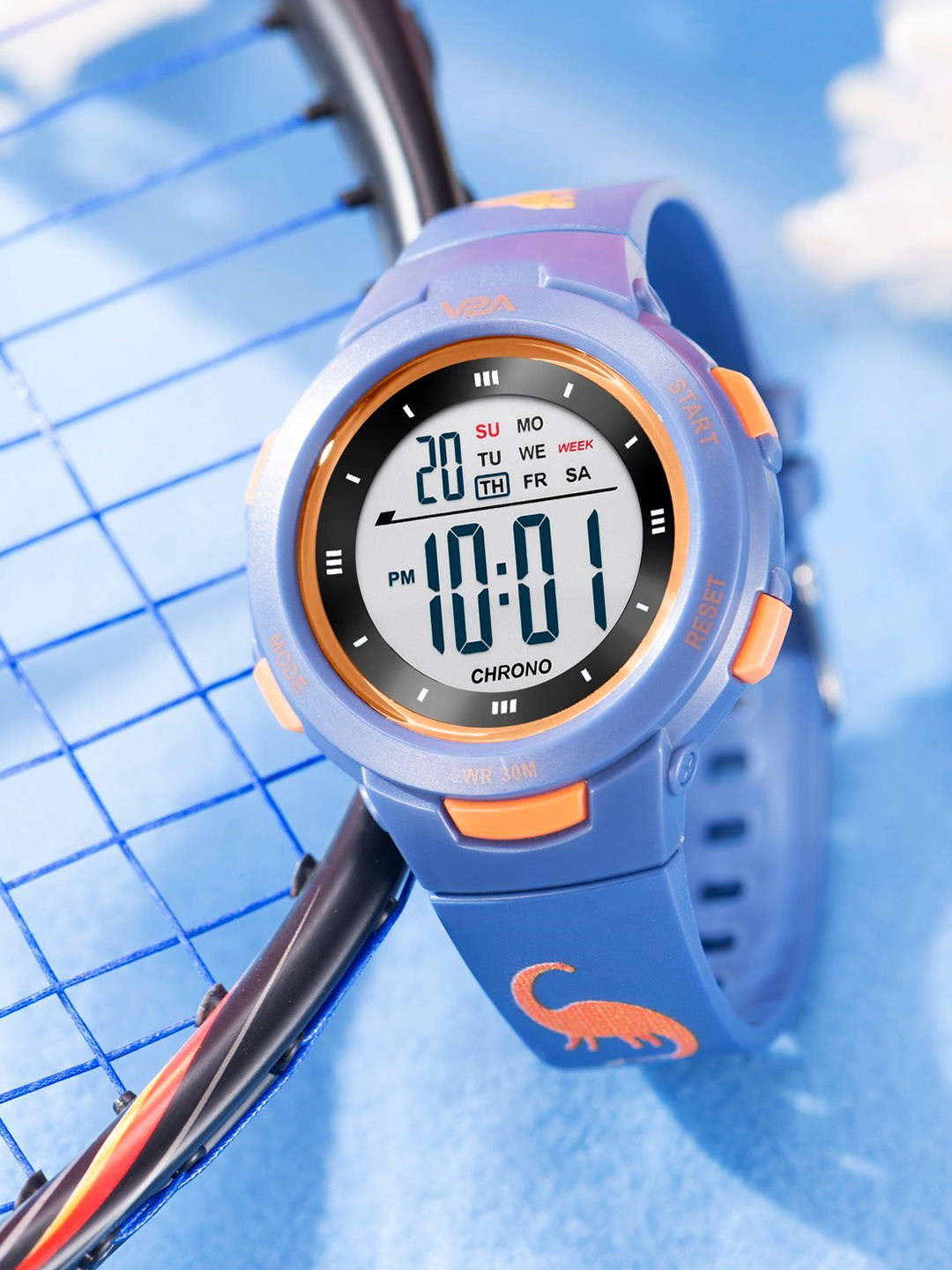 V2A Kids Dial & Straps Digital Multi-Function Watch DK8217P-Dino-Blue
