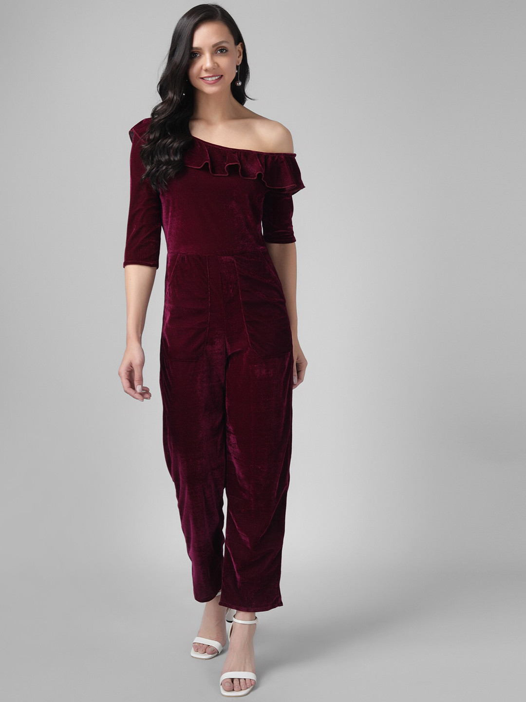 VAARARO One Shoulder Basic Jumpsuit