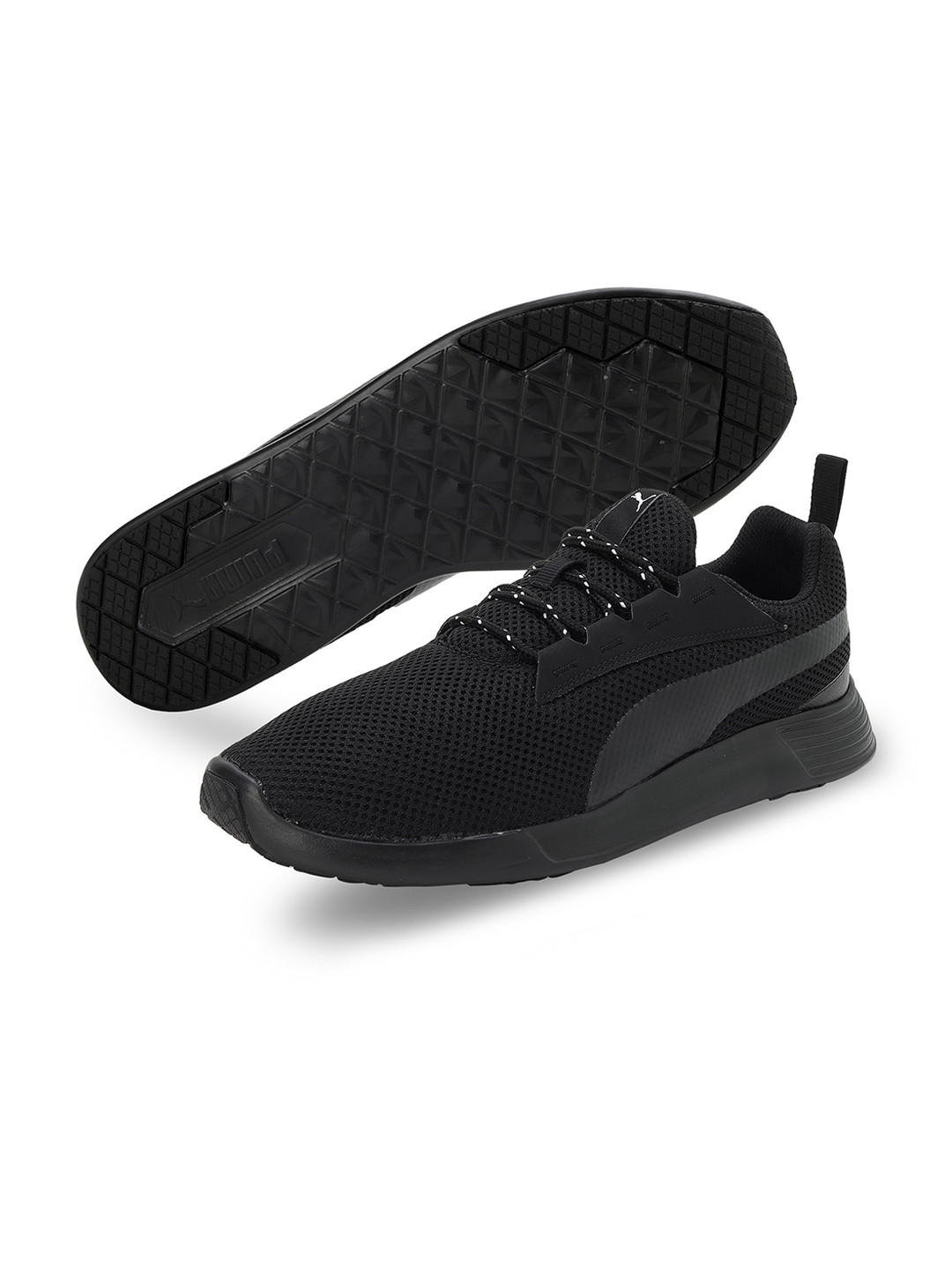Puma Buzz Woven Design Lace-Up Sneakers
