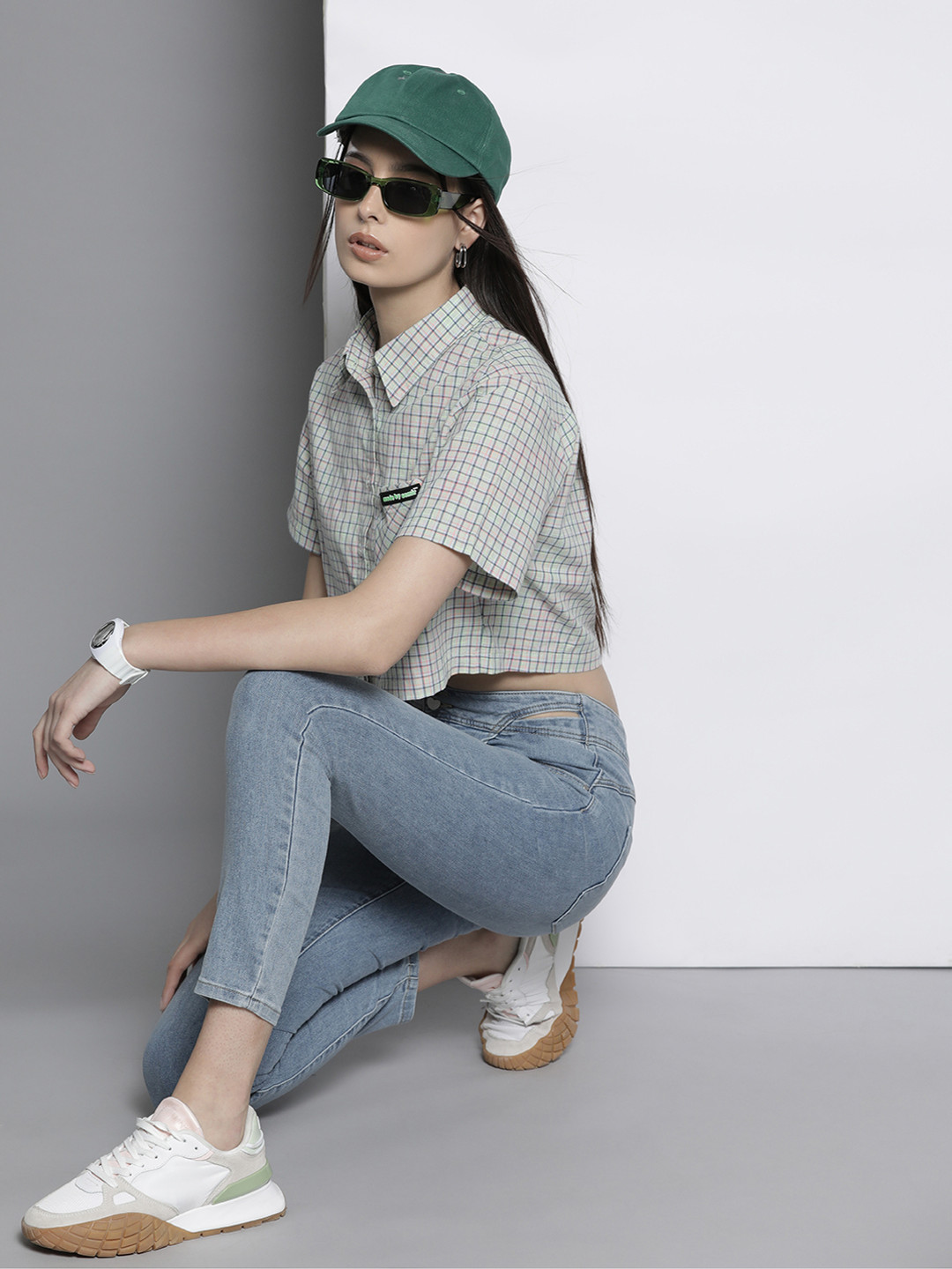 SEMIR Women Cut-Out Detail Skinny Fit Jeans