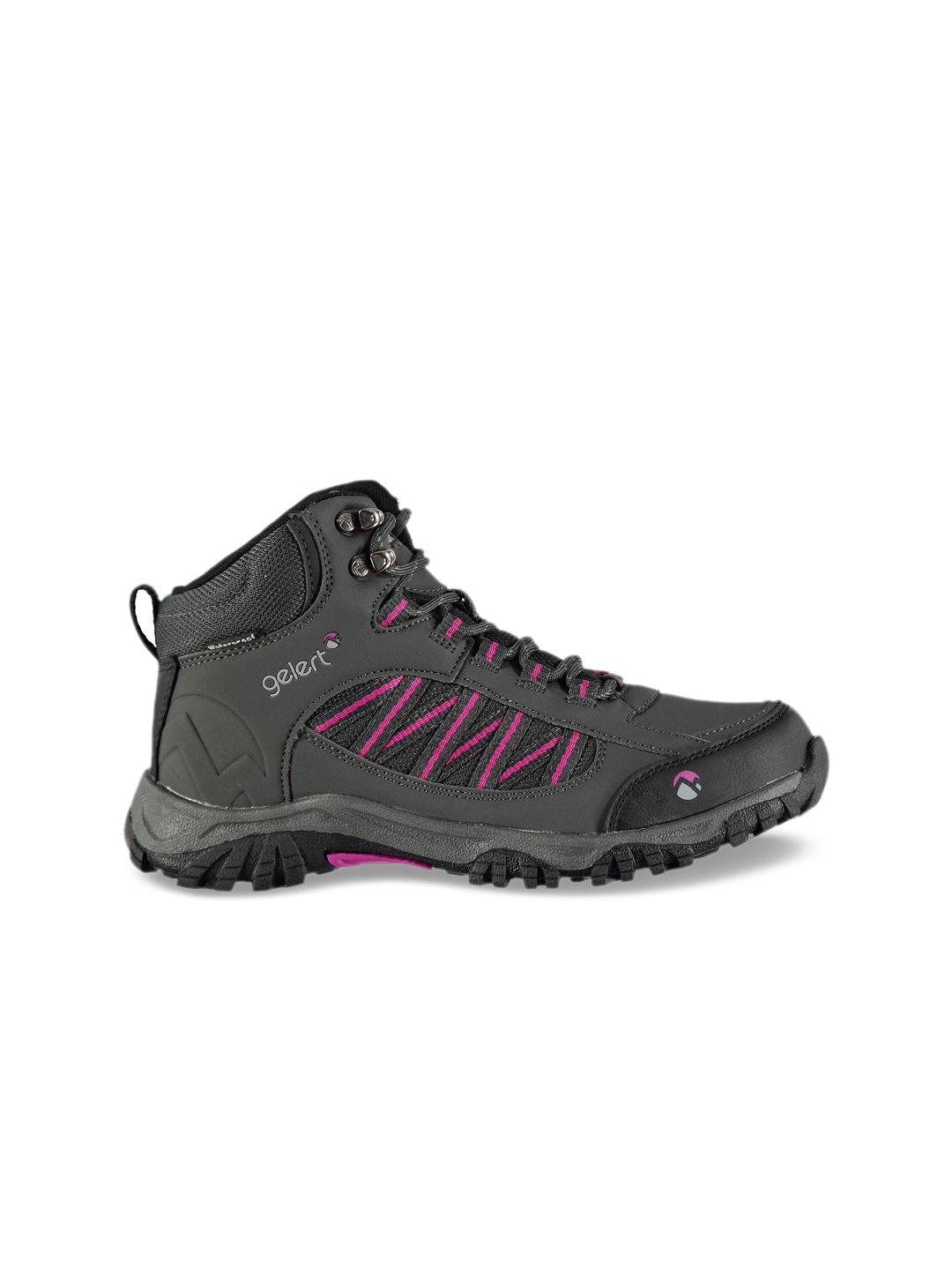 Buy Gelert Women Charcoal Synthetic Mid Top Walking Shoes 18627626