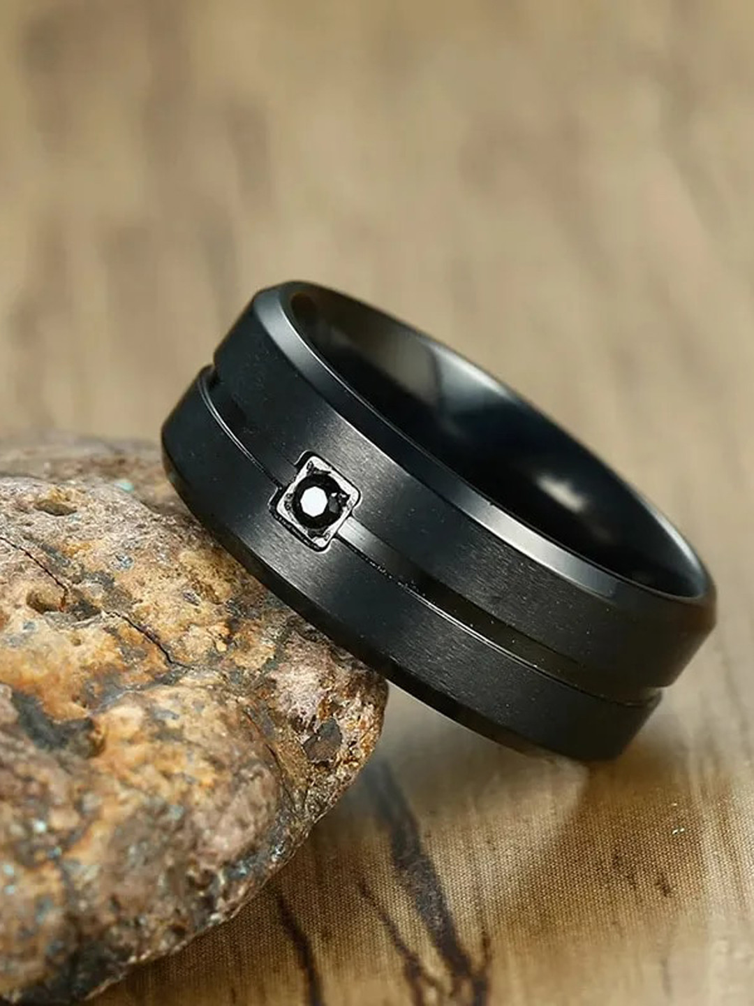 KARISHMA KREATIONS Stainless Steel Matte Finish Finger Ring