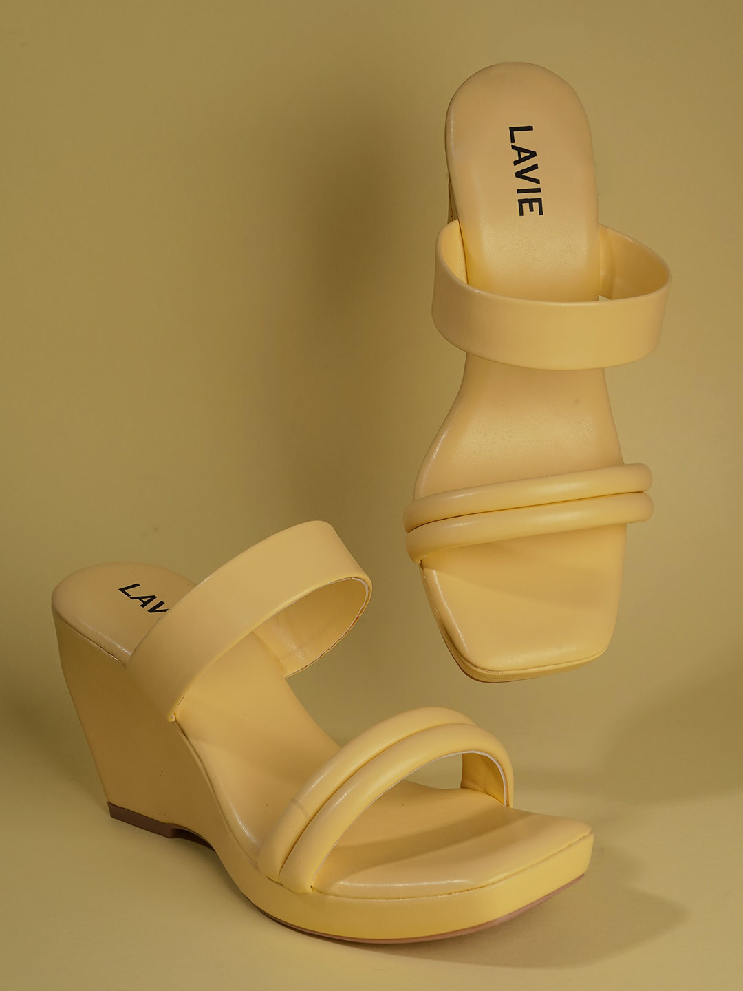 Lavie Open Toe Two Strap Wedges