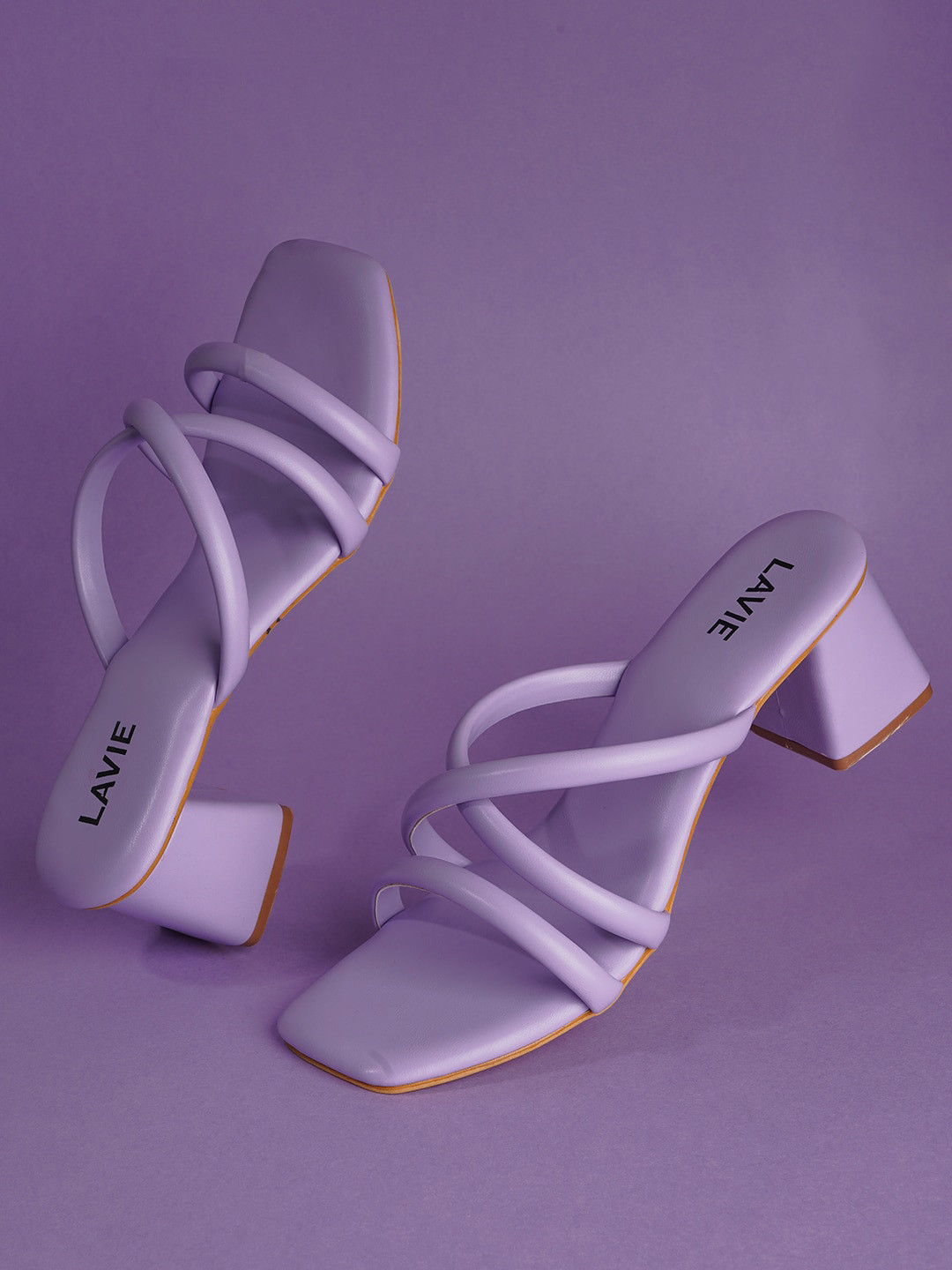 Lavie Strappy Open Toe Block Heels
