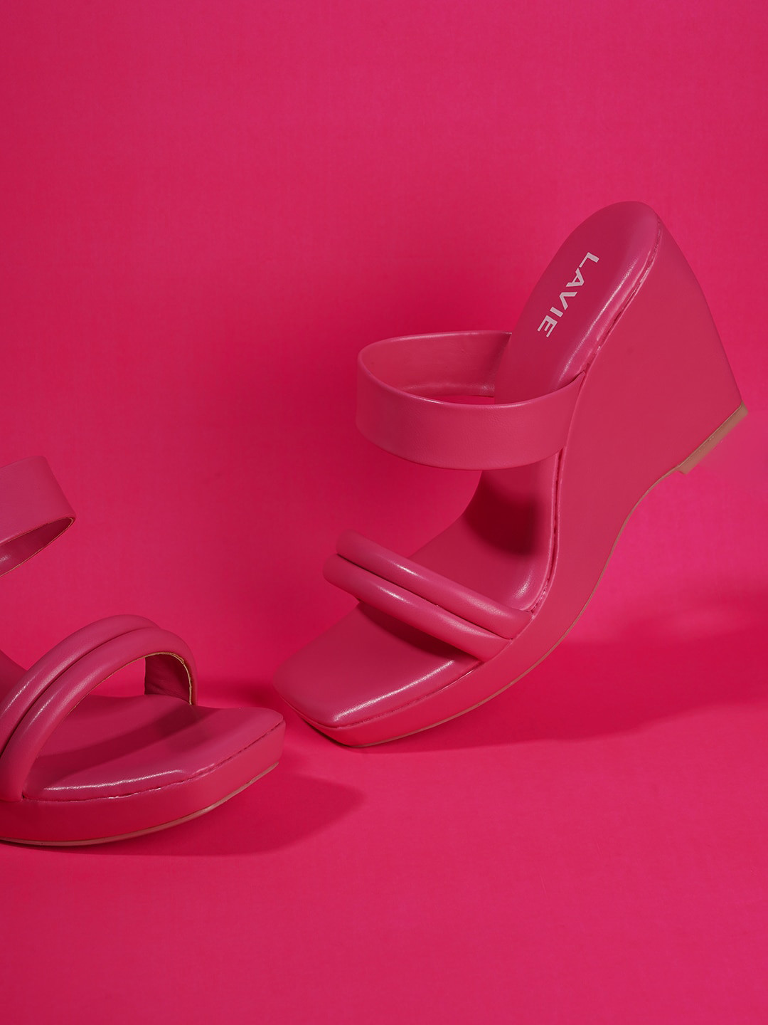 Lavie Open Toe Two Strap Wedges