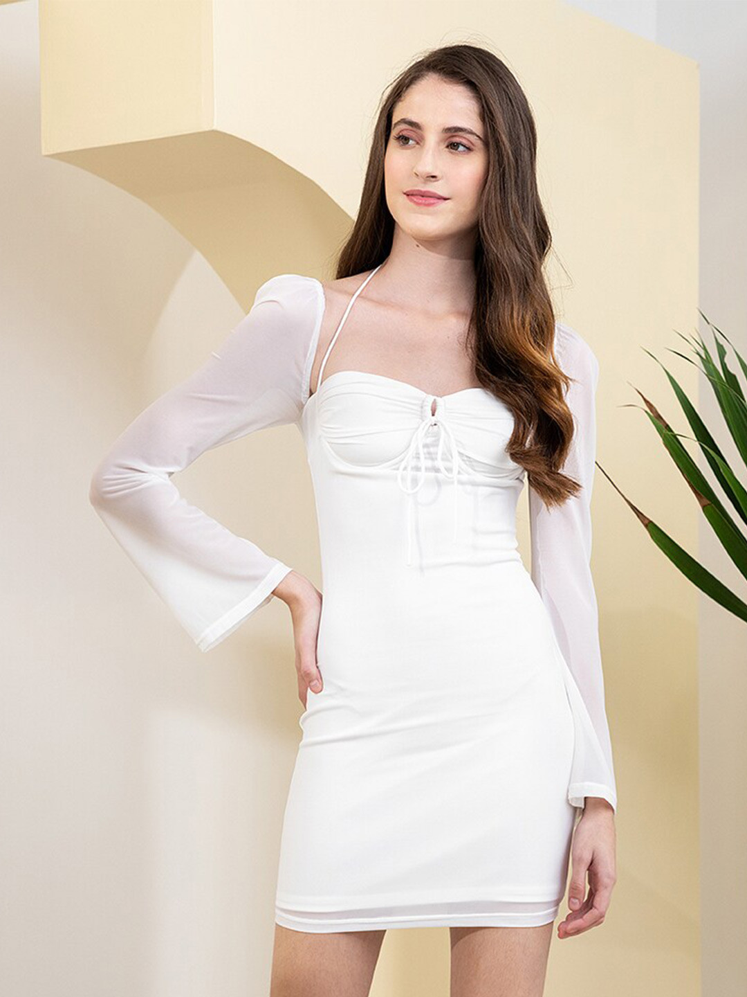 Zalora Studios Sweetheart Neck Above Knee Sheath Dress