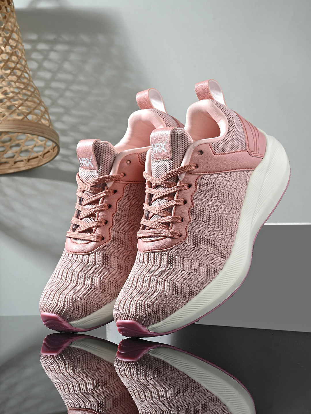 HRX by Hrithik Roshan Women Pink Memory Foam Non-Marking Running Shoes