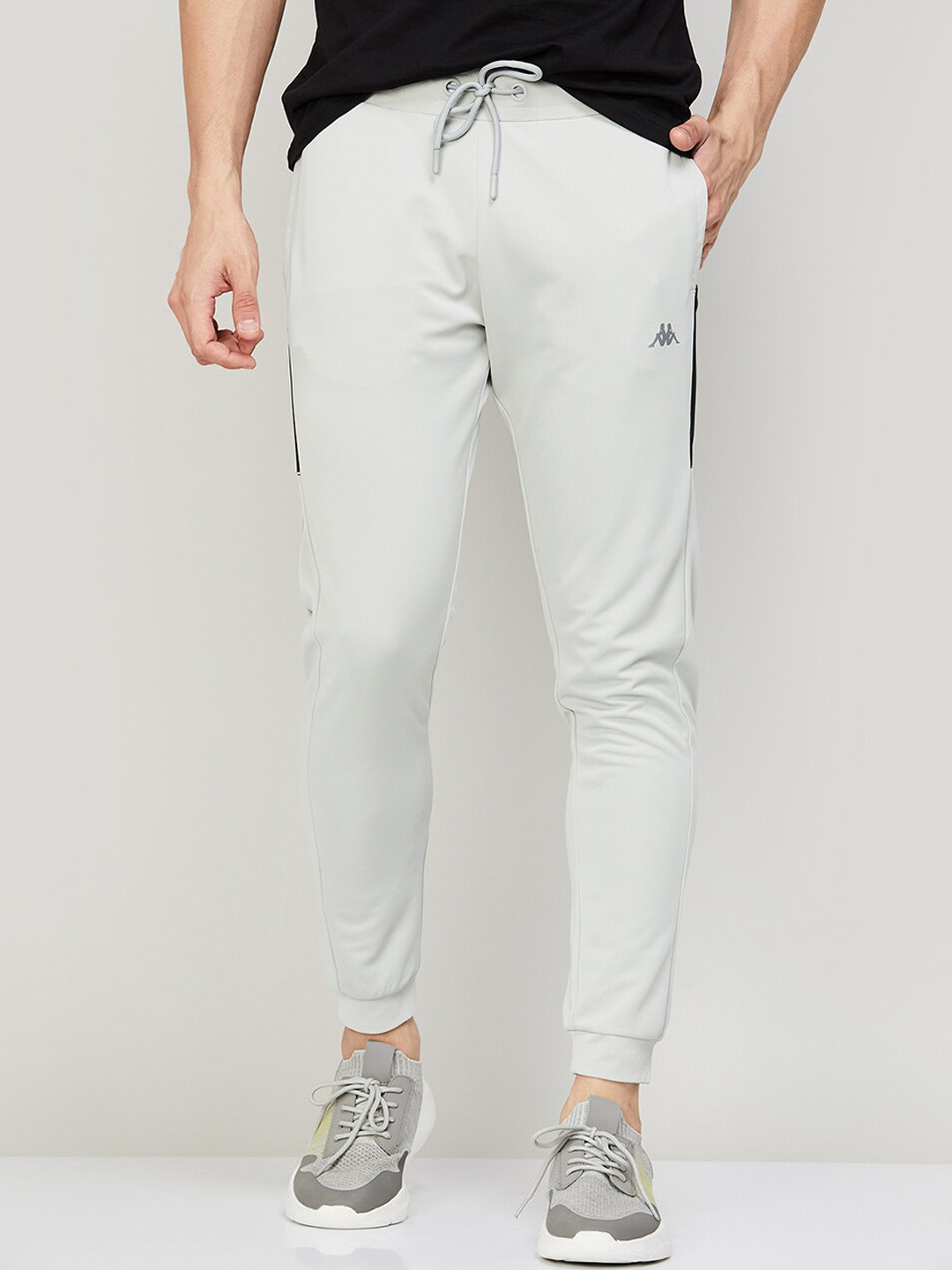 Kappa Men Logo Printed Detail Slim Fit Mid-Rise Sports Joggers