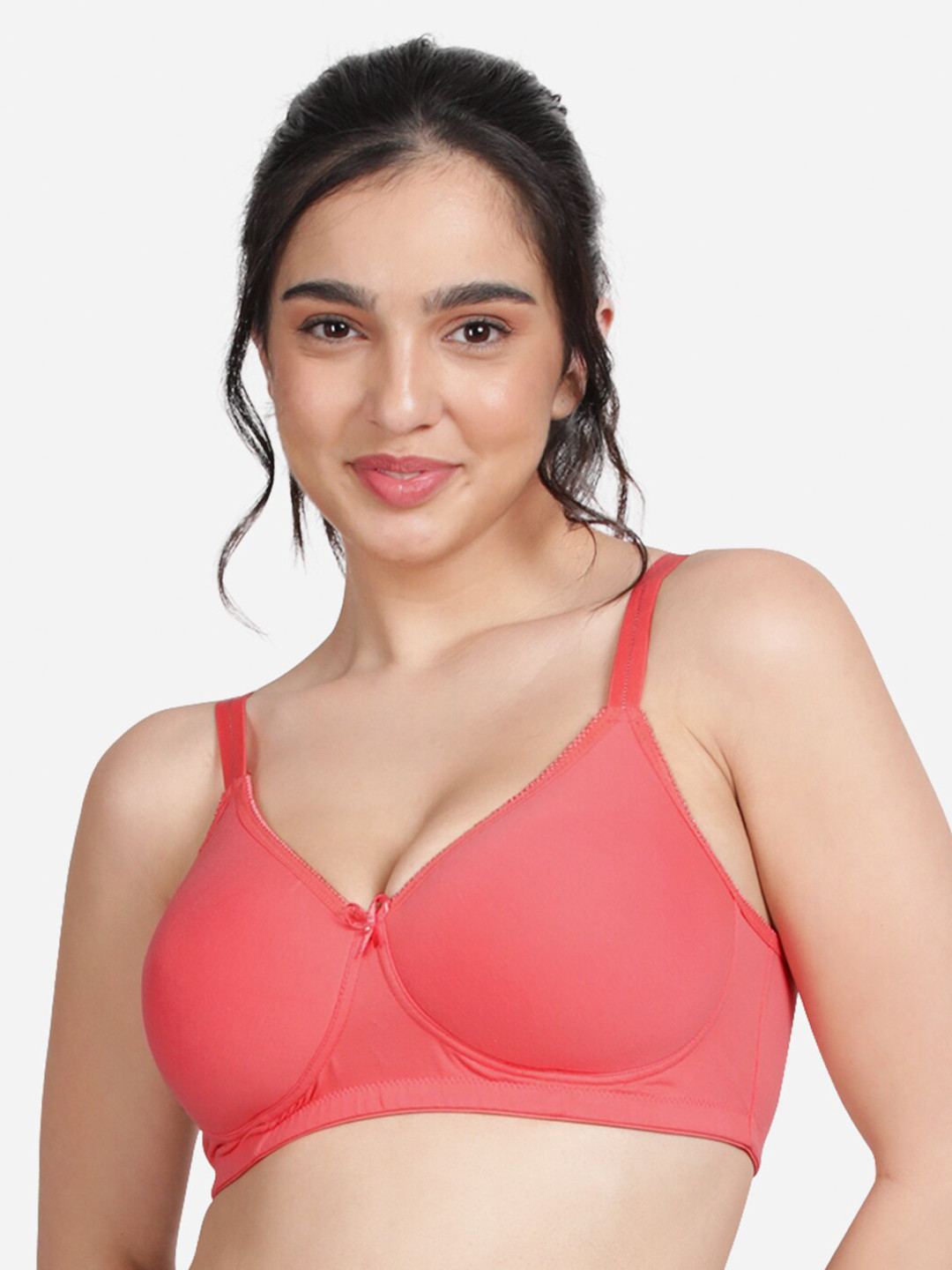 Susie Orange Medium Coverage Lightly Padded Cotton Everyday Bra