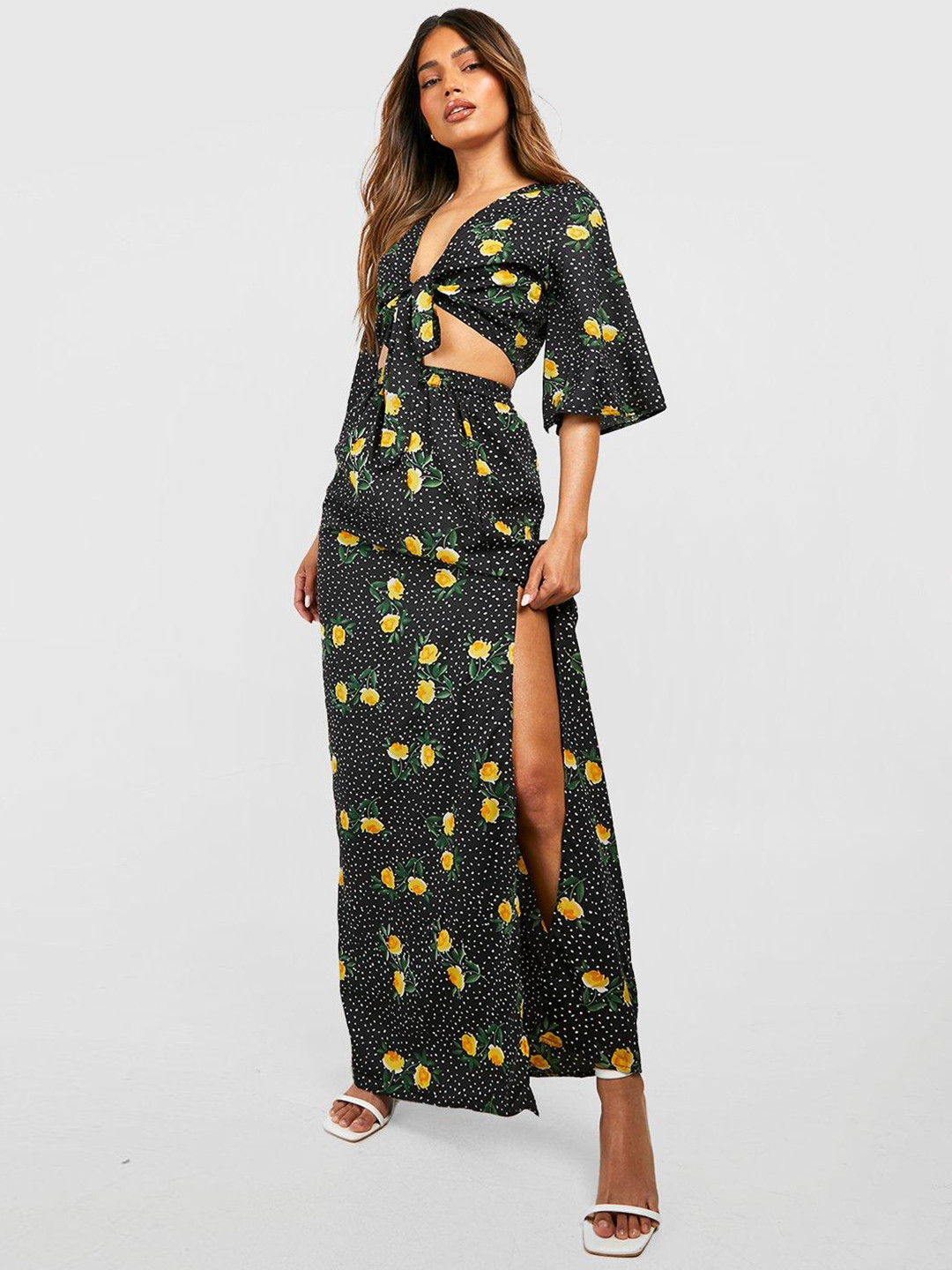 Boohoo Women Printed Co-Ords Set