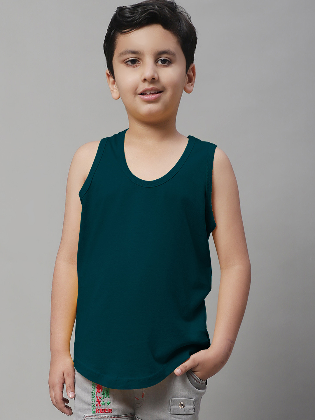 Friskers Boys Skin Friendly U-Neck Sleeveless Innerwear Vests