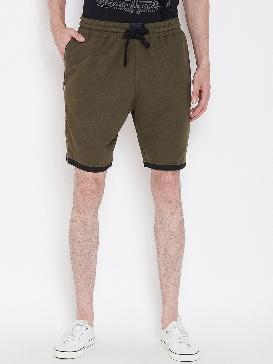 PUNK Men Regular Fit Cotton Shorts