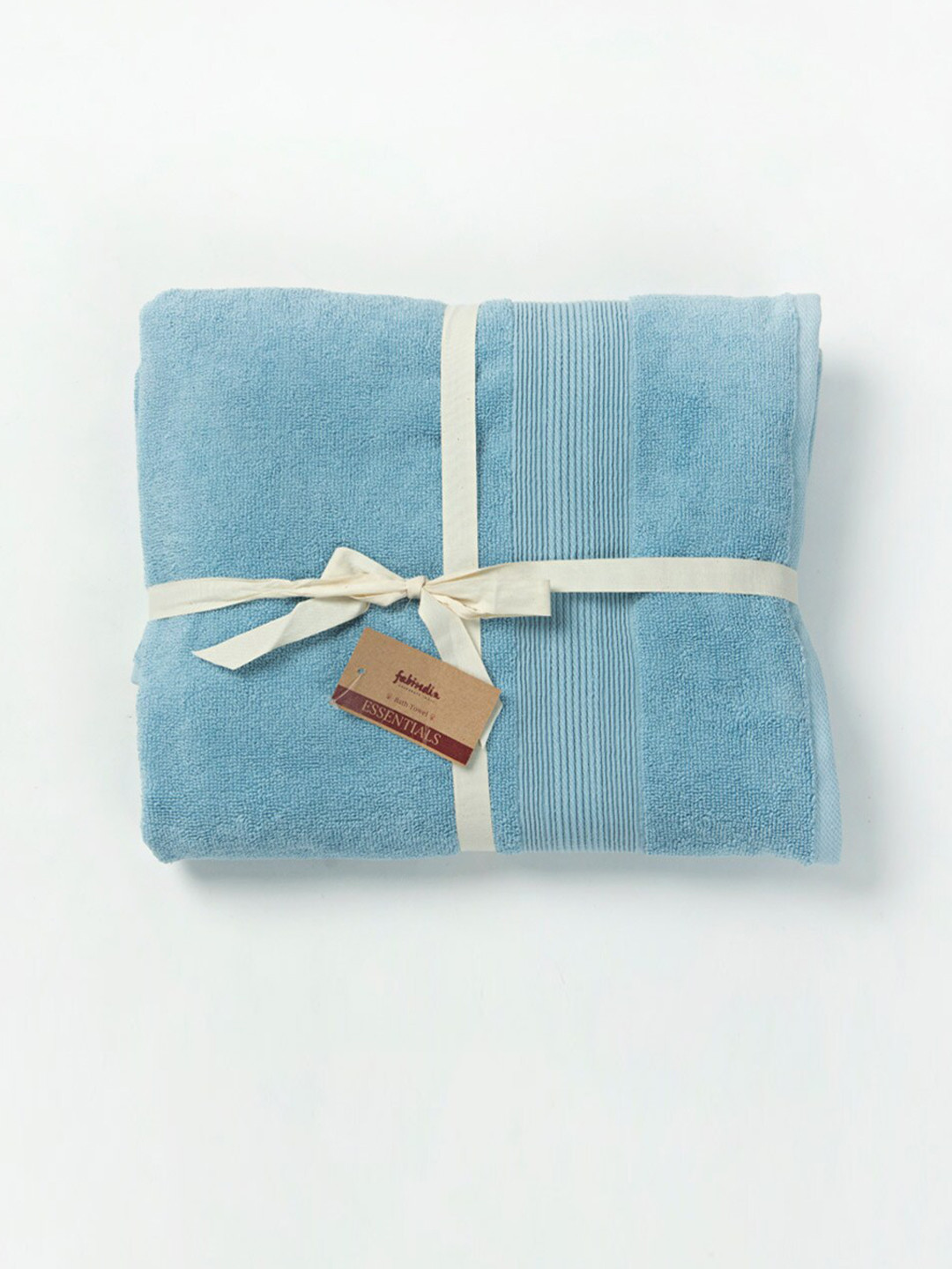 Fabindia Blue Sancha Cotton Bath Towel