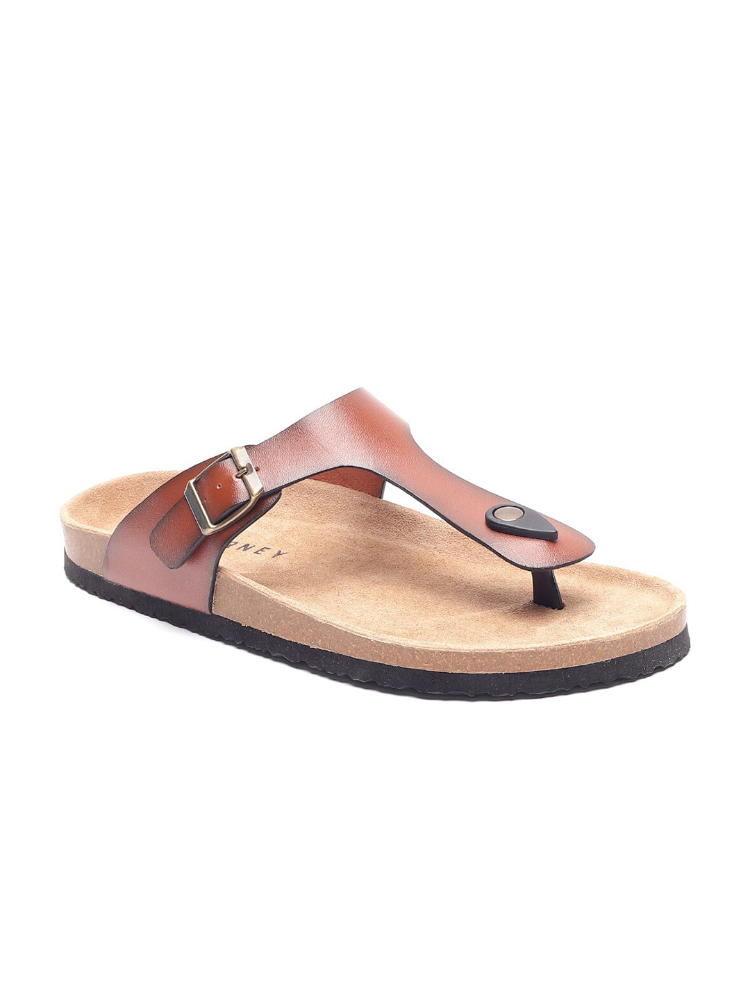 HF JOURNEY Men Textured cork Comfort Sandals