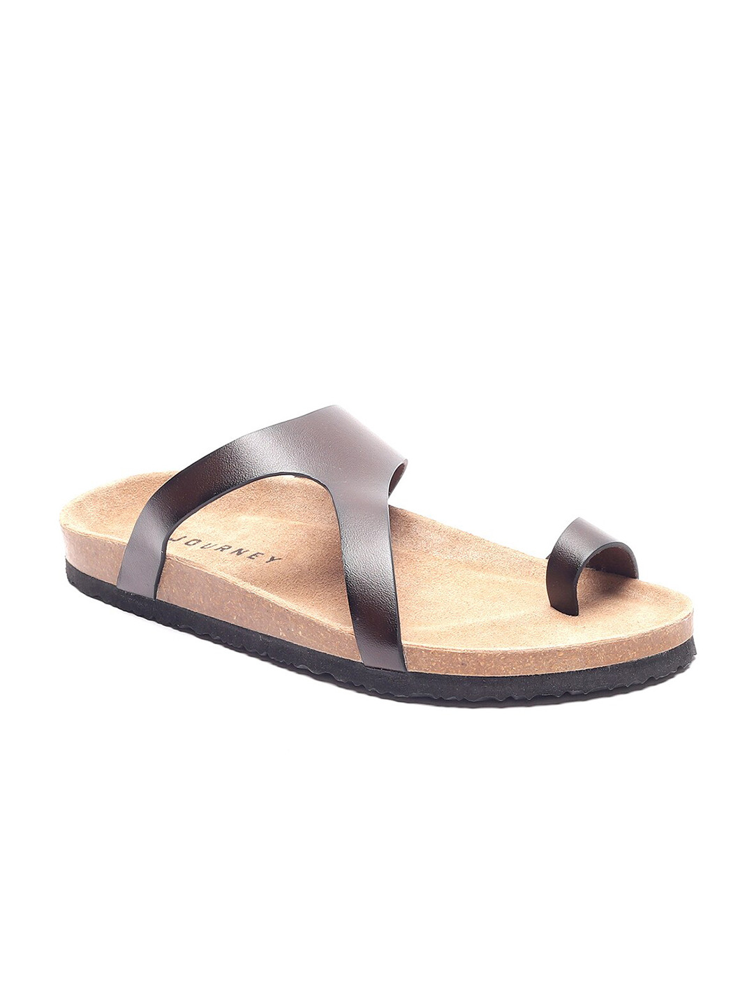 HF JOURNEY Men Open One Toe Comfort Cork Sandals