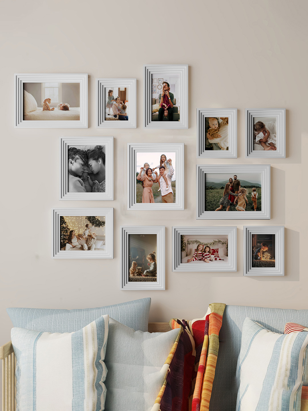 Art Street  White 12 Pieces Idolatry Wall Photo Frame