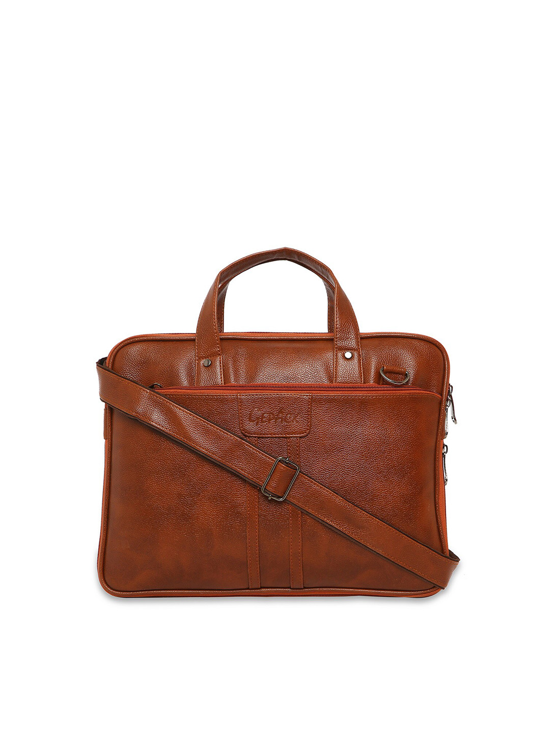 GEPACK Textured Leather Laptop Bag