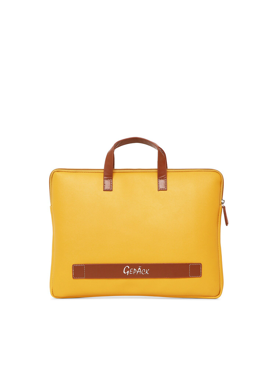 GEPACK Printed Leather Laptop Sleeve