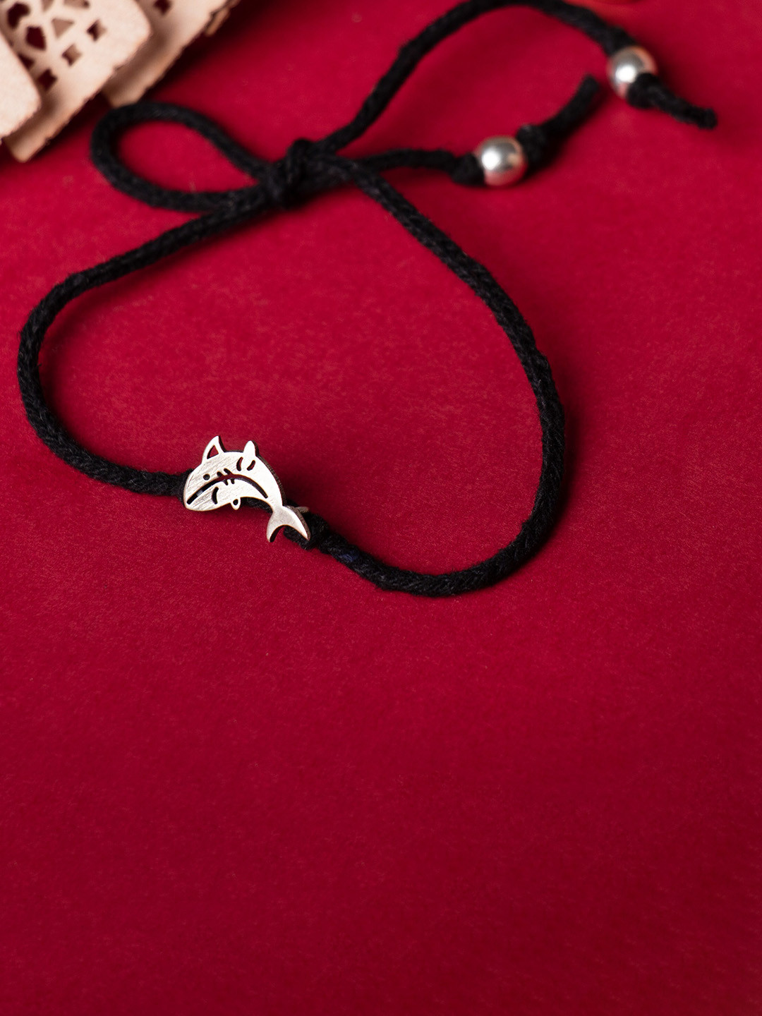 Shyle Kids 92.5 Sterling Silver Dolphin Charm Anklet