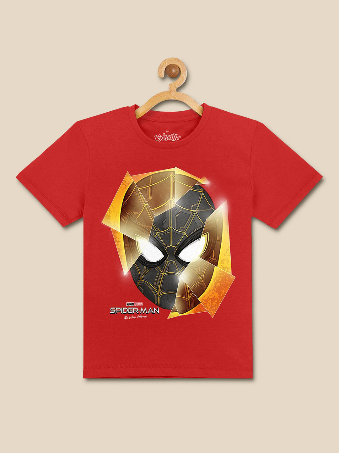 Kids Ville Boys Spider-Man No Way Home Printed Cotton T-Shirt