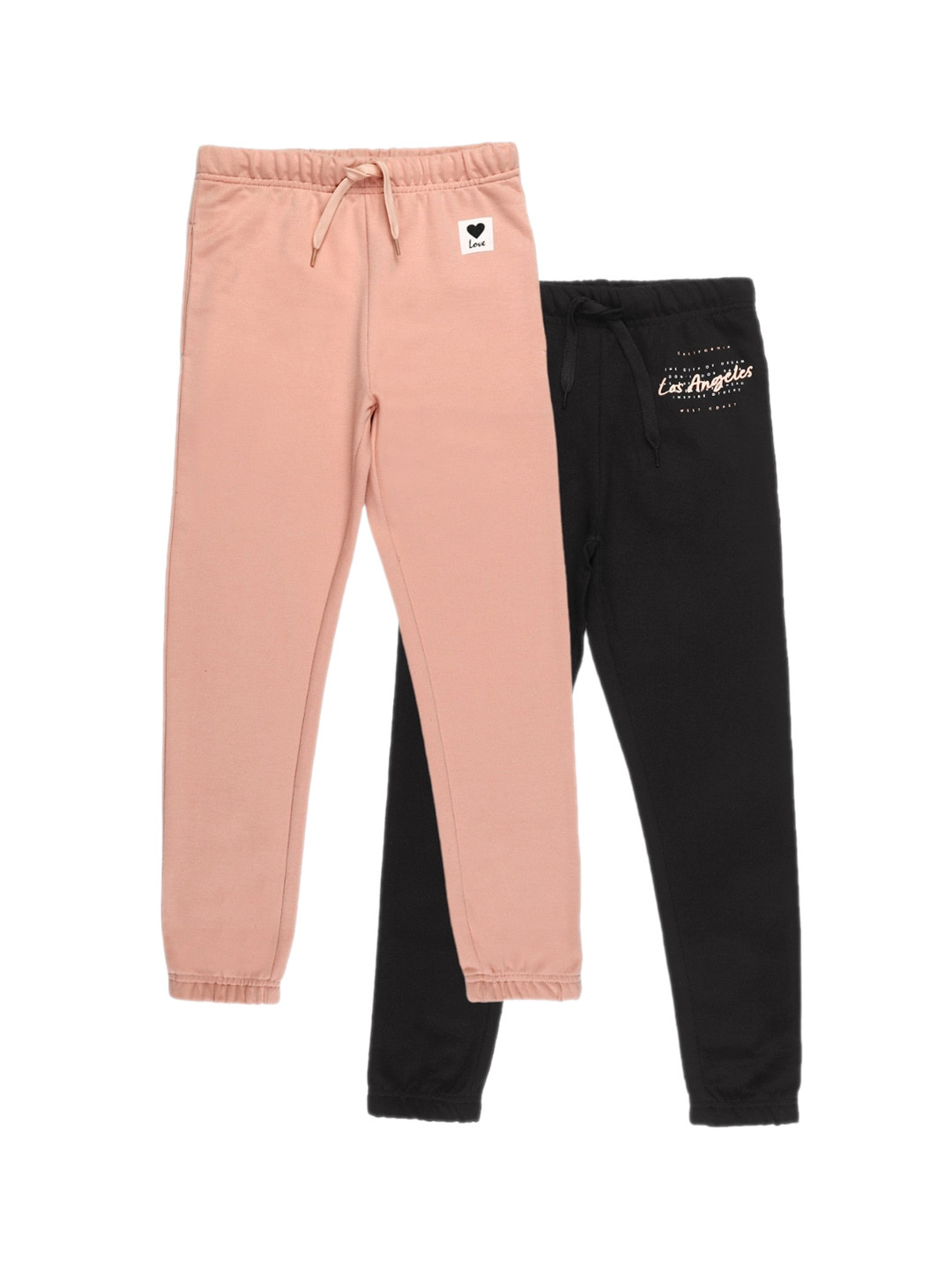 Alan Jones Girls Pack Of 2 Mid-Rise Joggers