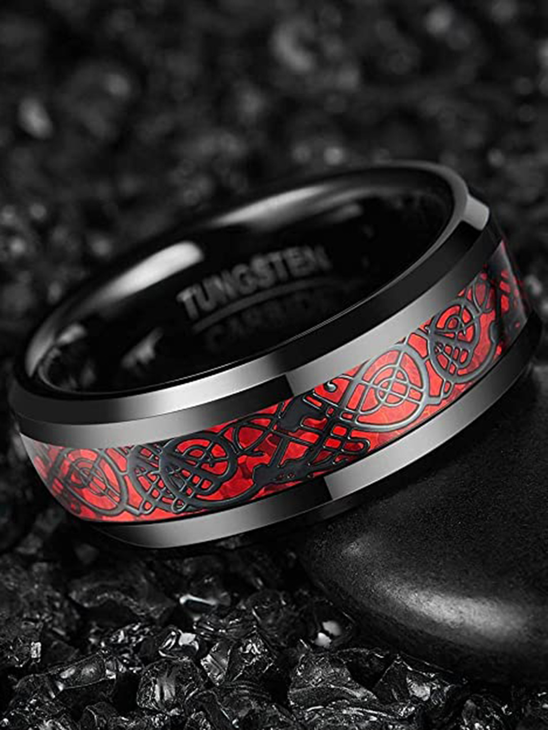 VIEN Tungsten Band Finger Ring