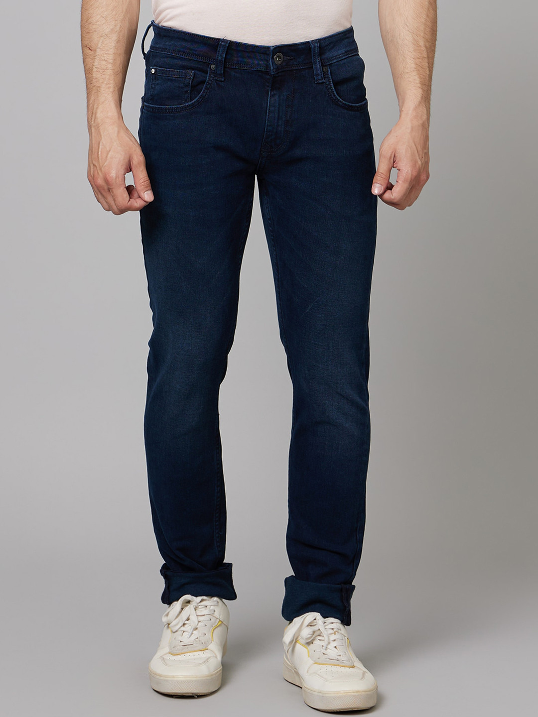 Celio Men Jean Slim Fit Light Fade Clean Look Stretchable Jeans