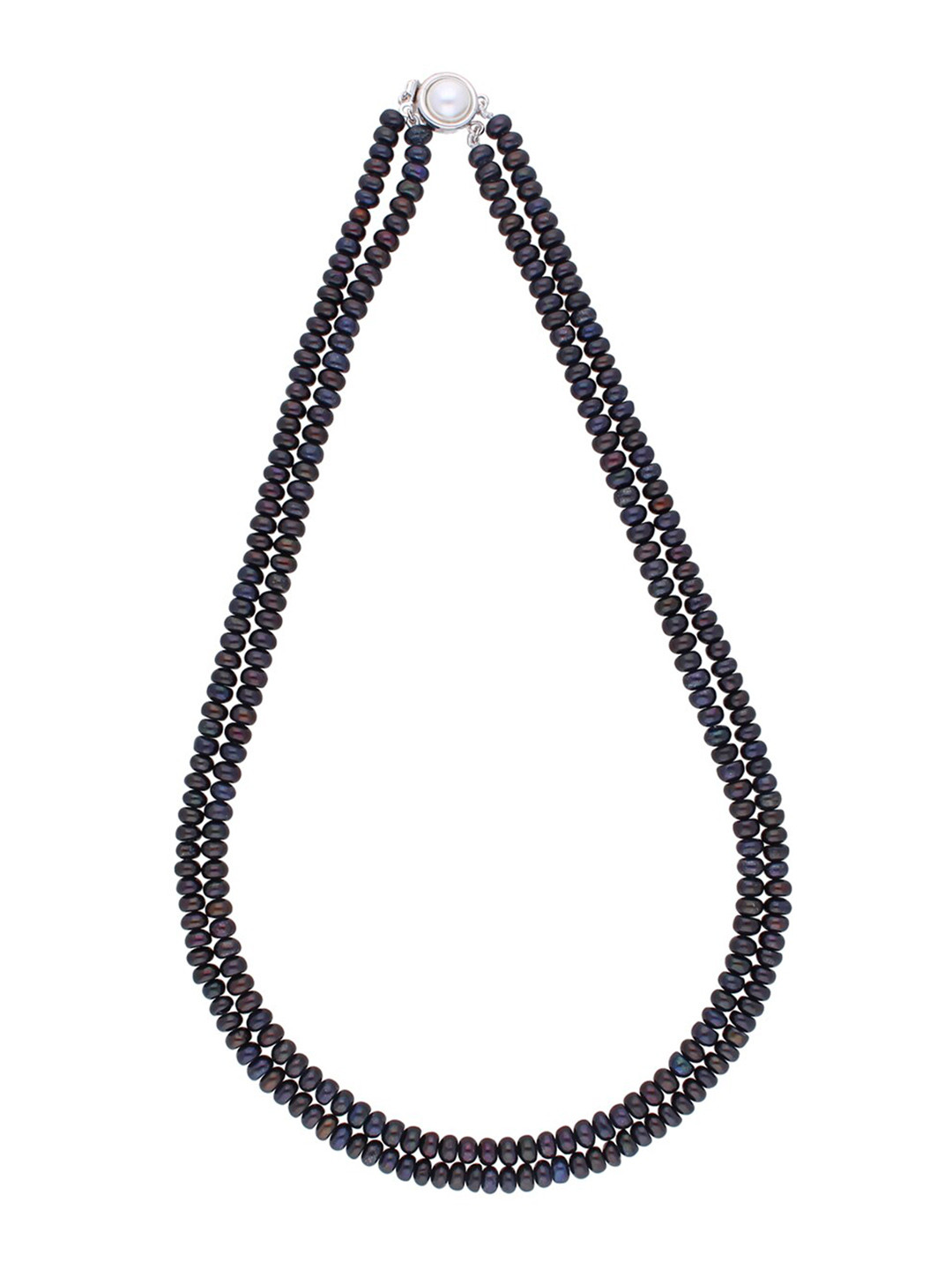 Sri Jagdamba Pearls Dealer Set Of 2 Gold-Plated String Pearl Beaded Jewellery Set