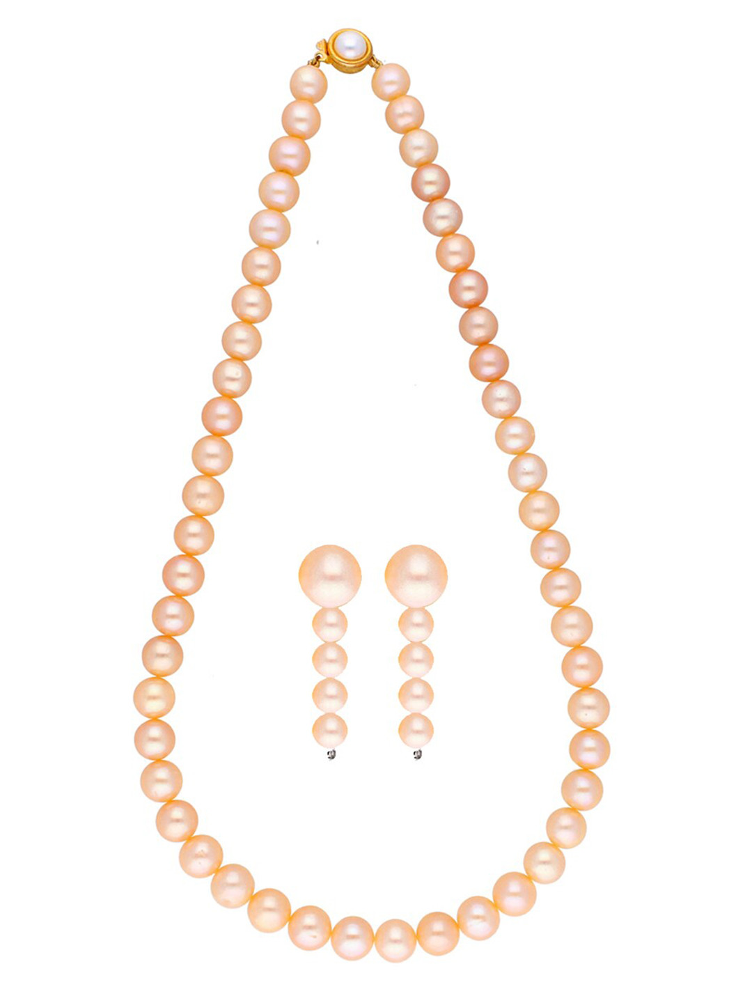 Sri Jagdamba Pearls Dealer Gold-Plated Beaded Jewellery Set
