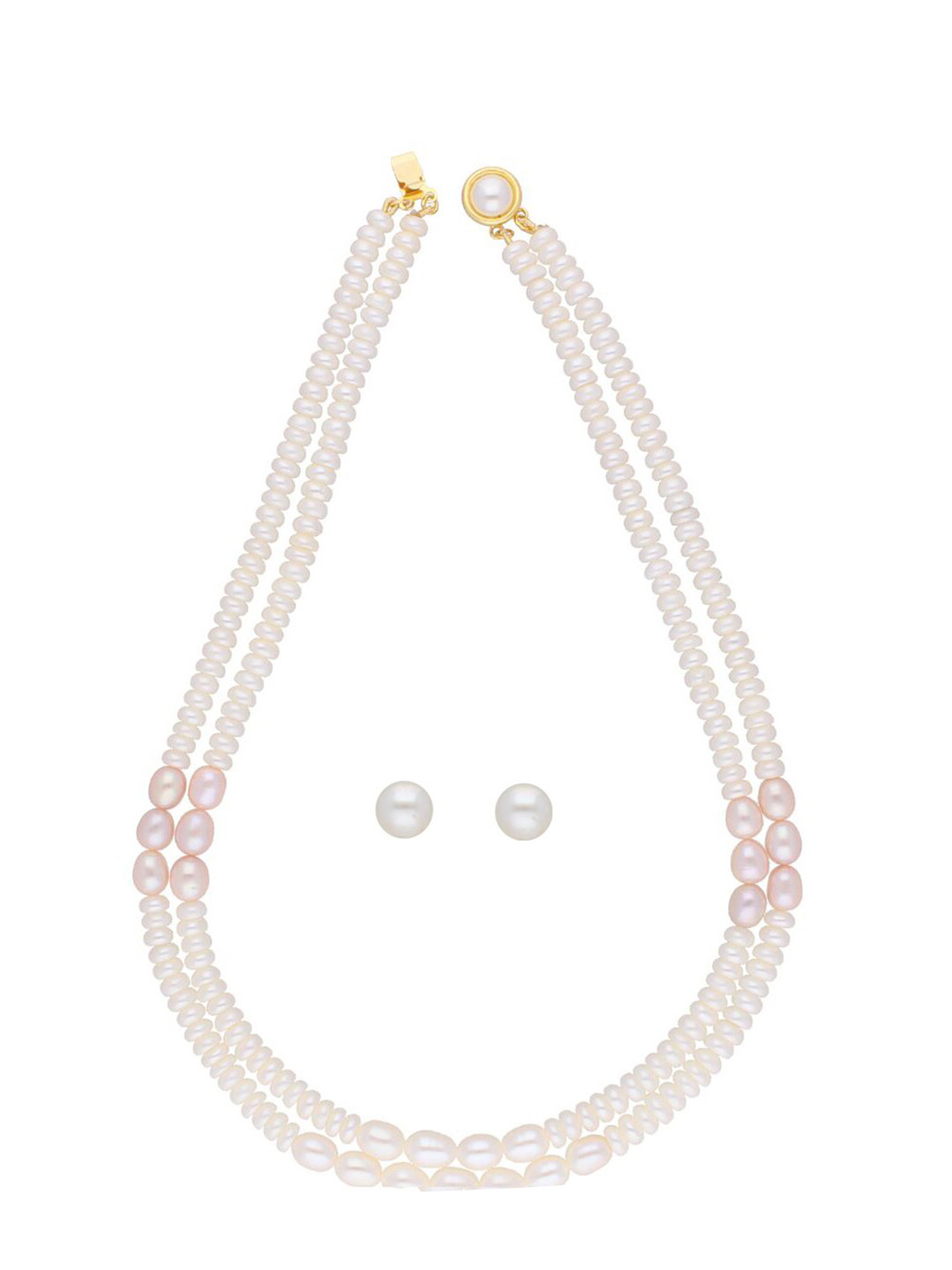 Sri Jagdamba Pearls Dealer Gold-Plated Beaded Jewellery Set