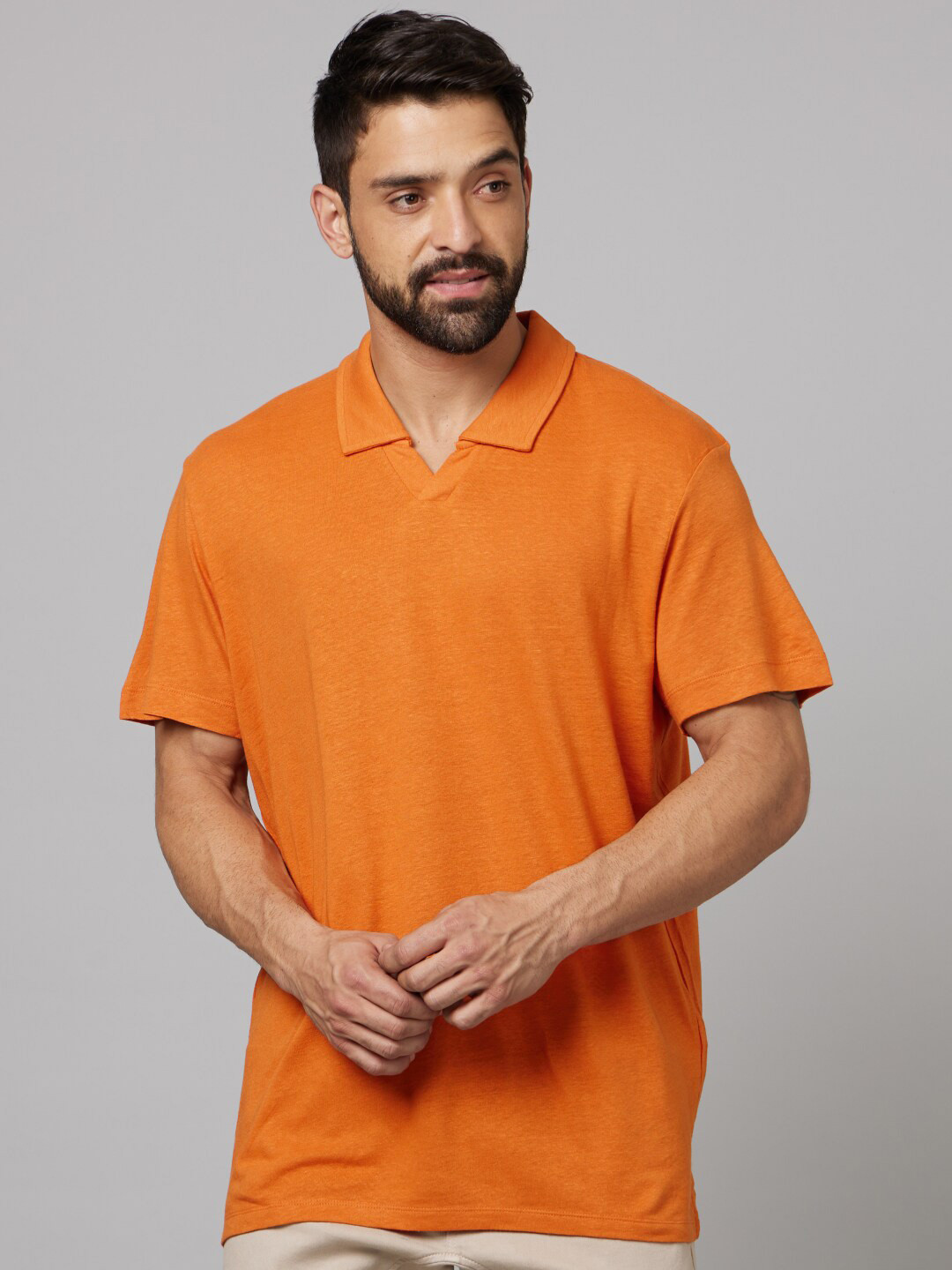 Celio Polo Collar Cotton T-Shirt