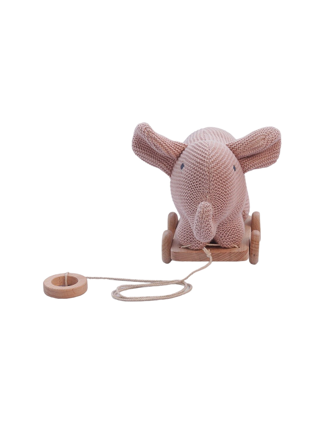 Pluchi Kids Cotton Push Pull Elephant Soft Toy