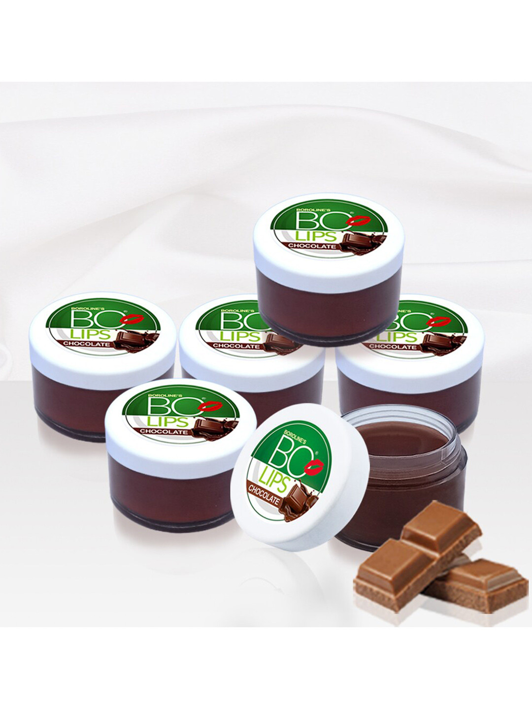BOROLINE Bo Lips Set Of 6 Lip Balms-10gm Each-Chocolate