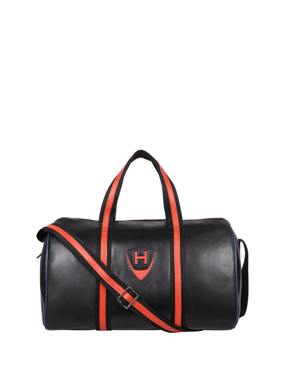 Hidesign Leather Black Duffel Bag