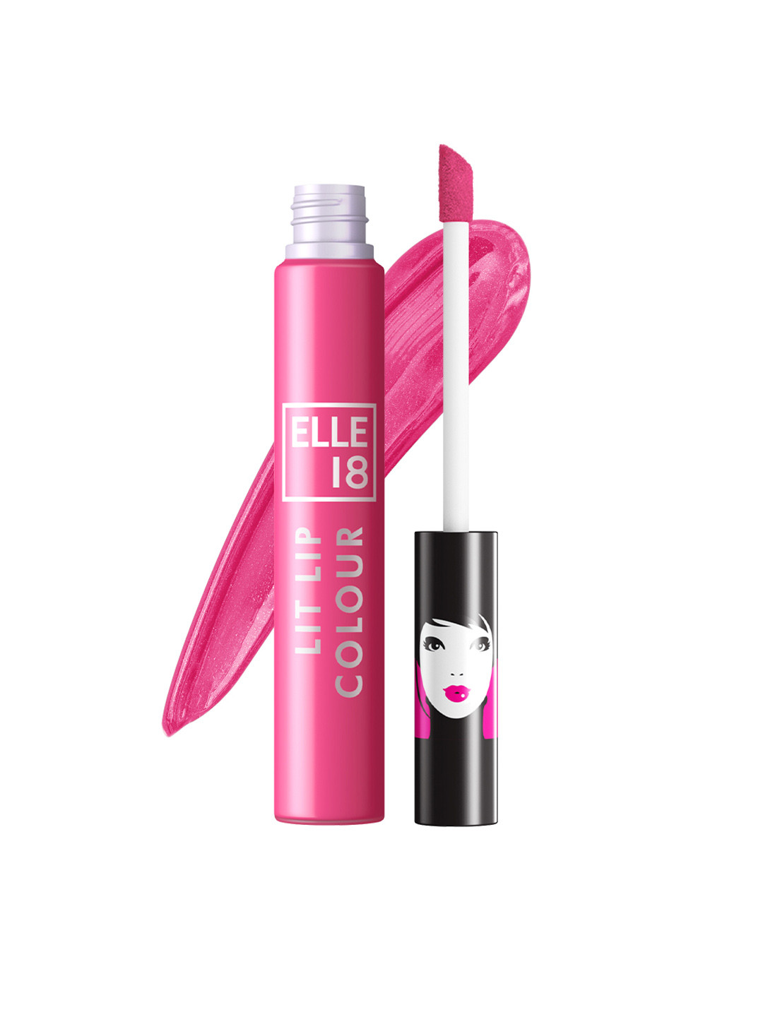 ELLE 18  Lit Lip Matte Finish Long Lasting Smudgeproof Lip Colour 5.6ml - Pink Candy