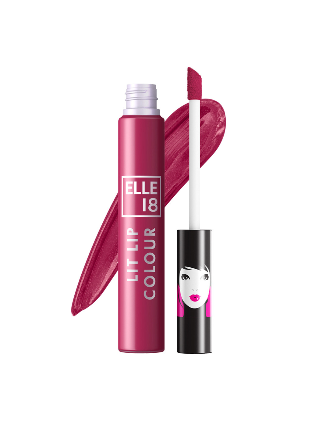 ELLE 18  Lit Lip Matte Finish Long Lasting Smudgeproof Lip Colour 5.6ml - Wine Celar