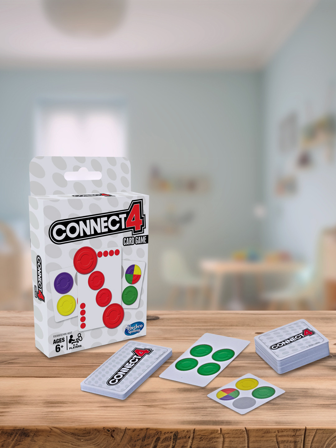 Hasbro Gaming Connect 4 Strategy Card Game for Kids Ages 6 and Up