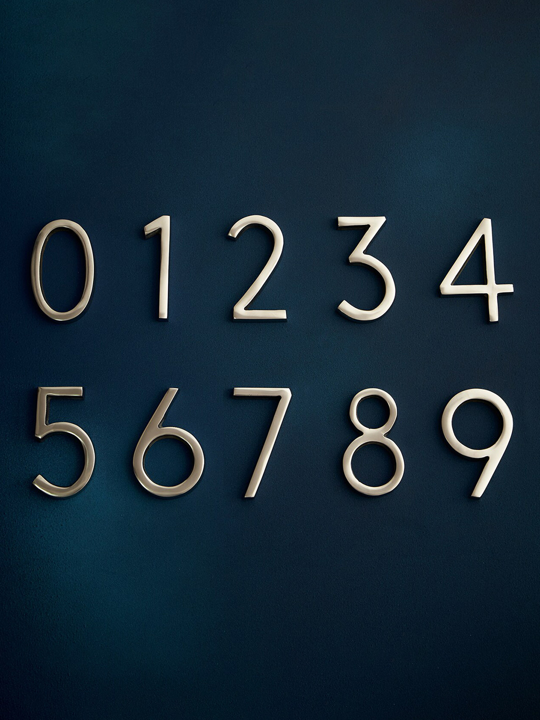 DecorTwist House Numbers Metal Matte Hanging Hall Wall Hangings-3.9In