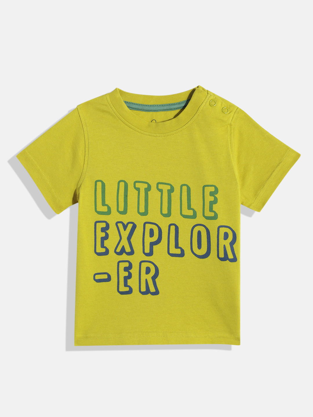 mothercare Boys Typography Printed Pure Cotton T-shirt