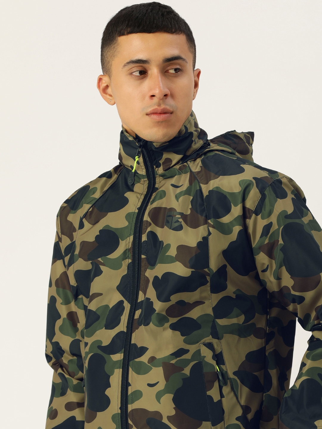 Nike camo hot sale rain jacket